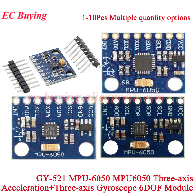 Accelerometer Mpu6050 - 1-10Pcs GY-521 MPU-6050 MPU6050 3축 아날로그