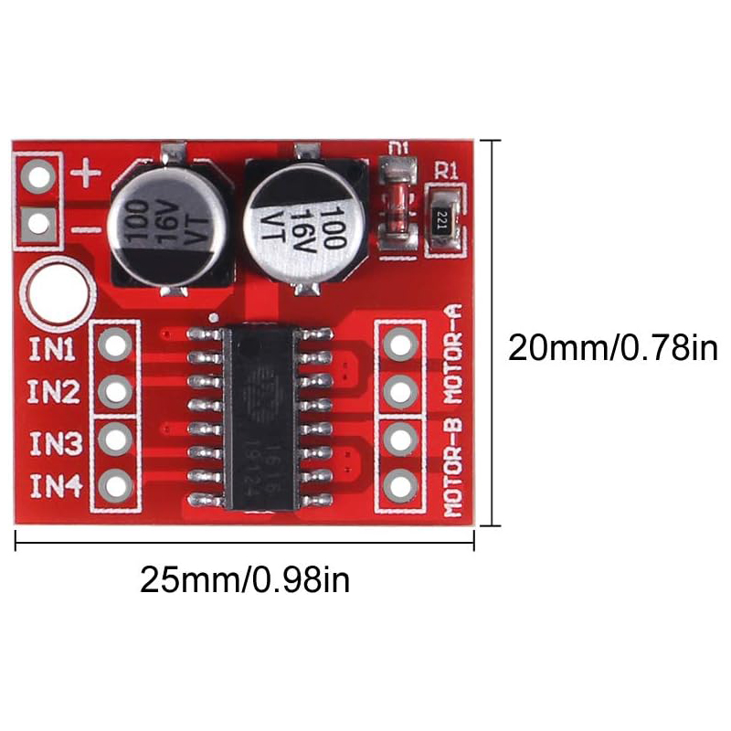 4/10개 MX1508 DC 모터 드라이버 모듈 2V- - L298N Module 리뷰 및 가격