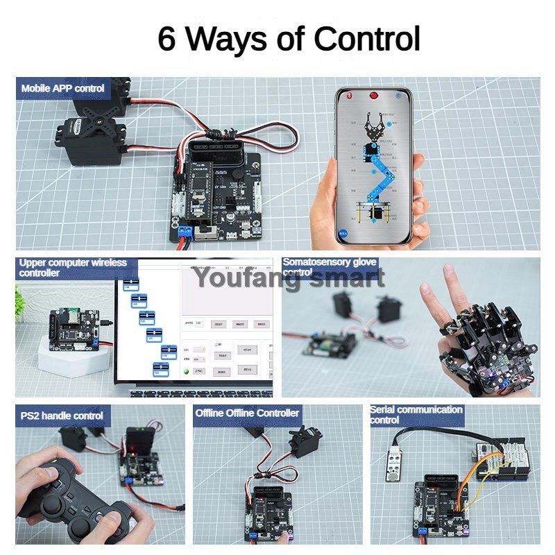 6채널 PWM 서보 및 4채널 버스 서보 컨트롤러 PS - Robot Arm Kit 리뷰 및 가격