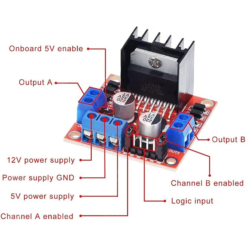L298N 드라이버 보드 모듈 L298N 스테퍼 모터  - L298N Module 리뷰 및 가격