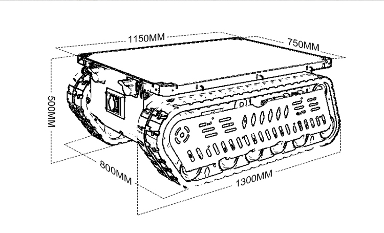 300~600kg 하중 RC 탱크 크롤러 로봇 섀시(계 - Dc Motor 리뷰 및 가격