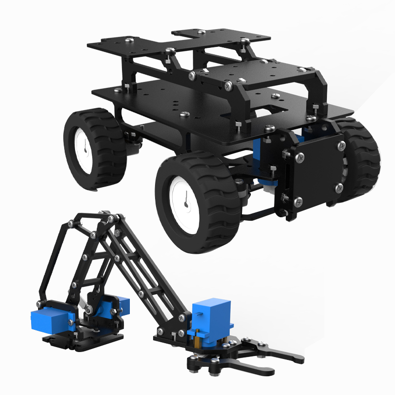 아크릴 4WD 로봇 자동차 모터 아커만 전방위 추적 섀 - Robot Car Kit 리뷰 및 가격